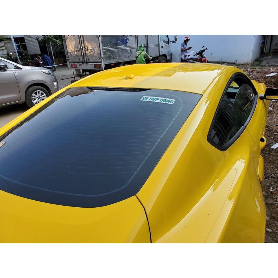 Tem decal chữ XE HỢP ĐỒNG phản quang, size 0.6x20cm