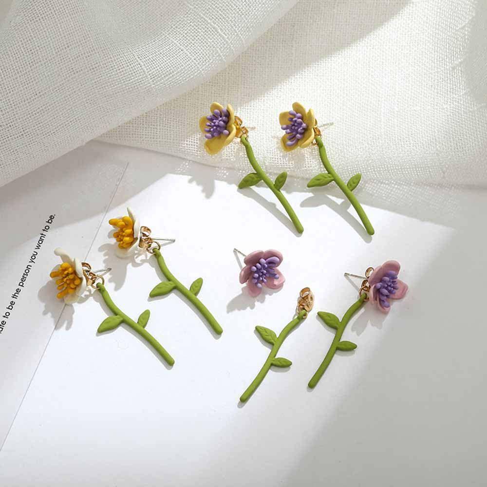 Bông Tai Dáng Dài Phong Cách Hàn Quốc Dễ Thương Thời Trang Mùa Hè Cho Nữ