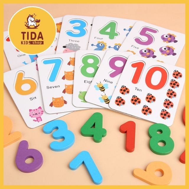 Đồ Chơi Toán Học I Love Mathematics, Thẻ Học Toán Cho Bé Thông Minh Kèm Que Tính Giá Tốt - Đồ Chơi Gỗ TiDa Kids Shop