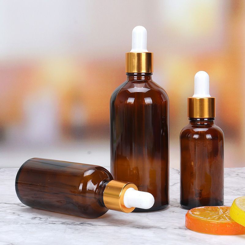 Lọ Chiết Serum ❤ GIÁ RẺ NHẤT ❤ [50ml] Chai lọ tinh dầu thủy tinh nắp bóp giọt Khoen Vàng chiết serum , phụ kiện du lịch