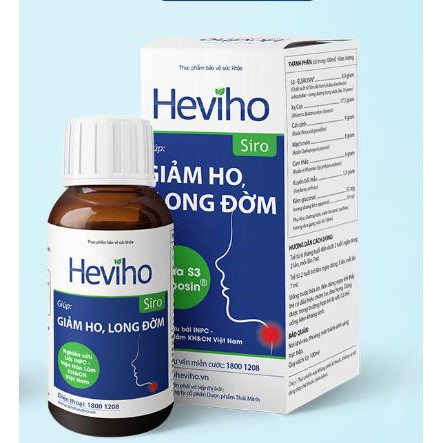 Siro HEVIHO an toàn cho trẻ nhỏ_giảm ho, long đờm (100ml)