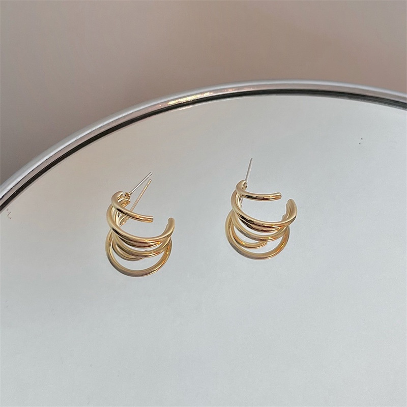 Khuyên Tai Kim Bạc S925 2022 Kiểu Dáng Cá Tính Phong Cách Mới Cho Nữ F681