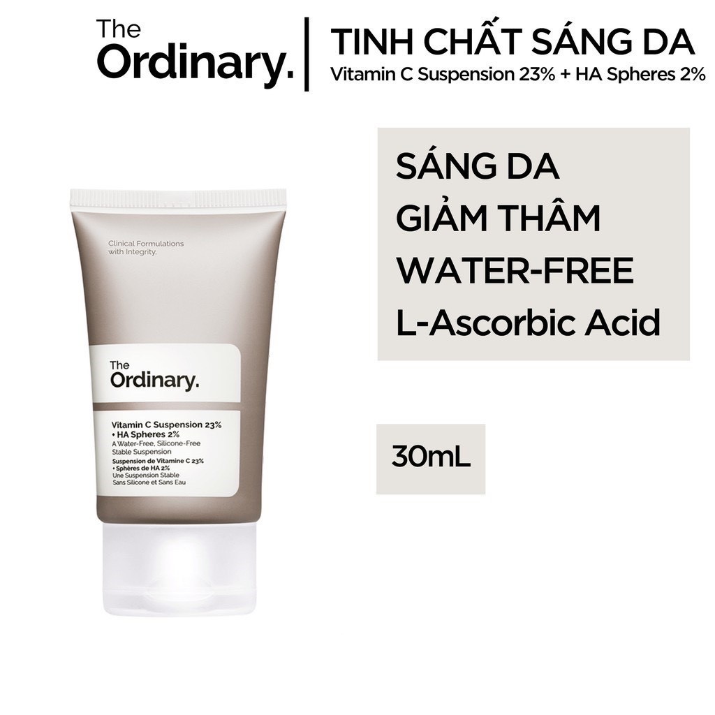 The Ordinary Vitamin C Suspension 23% + HA Spheres 2% Kem Dưỡng The Ordinary cấp ẩm, làm sáng da 30ml