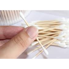 LẺ 1 gói bông tăm gỗ 100 cái