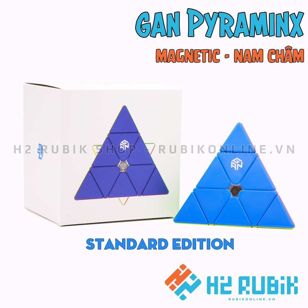 Rubik Pyraminx GAN Pyraminx M có nam châm sẵn - 3 phiên bản Rubik tam giác cao cấp nhất thế giới