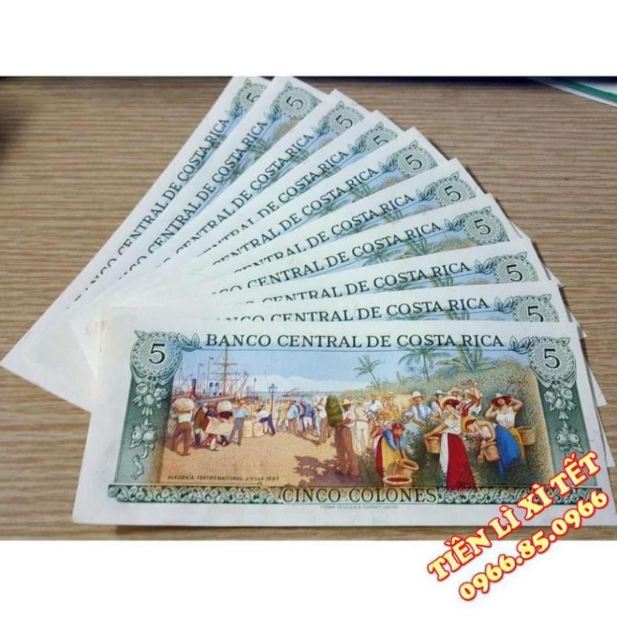 [RẺ NHẤT MẠNG]Tờ Mua May Bán Đắt Phong Thủy - 5 Colones Của Costa Rica