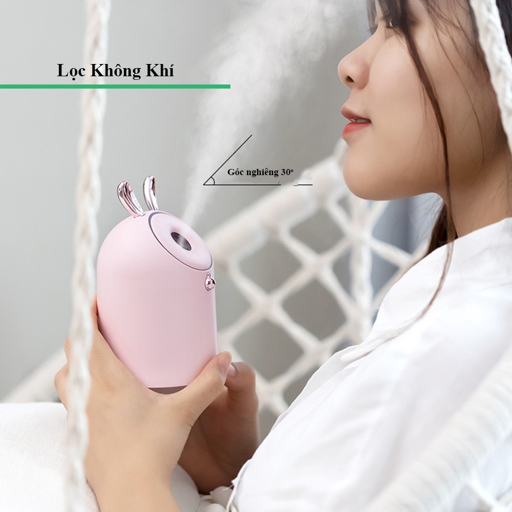 [SIÊU SALE] Máy phun sương tạo ẩm mini HUMIDIFIER kiêm đèn ngủ tiện lợi