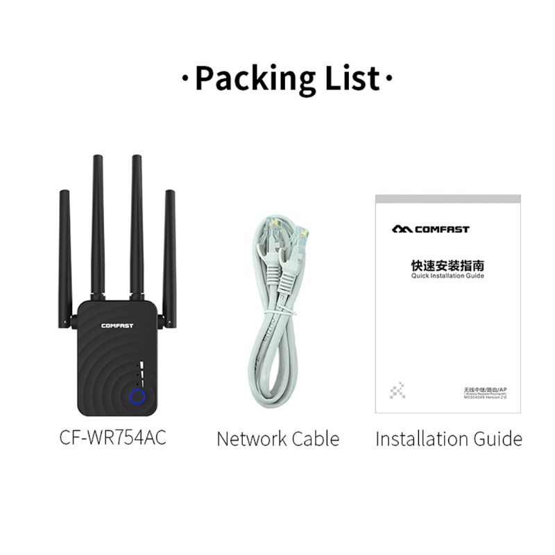 Ăng Ten Thu Sóng Wifi Không Dây 2.4 & 5.8ghz 4 Wifi Going Comfast Cf-Wr754Ac | BigBuy360 - bigbuy360.vn