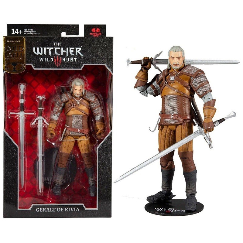 Mô hình McFarlane Toys The Witcher 3: Wild Hunt - Geralt of Rivia (Gold Label)