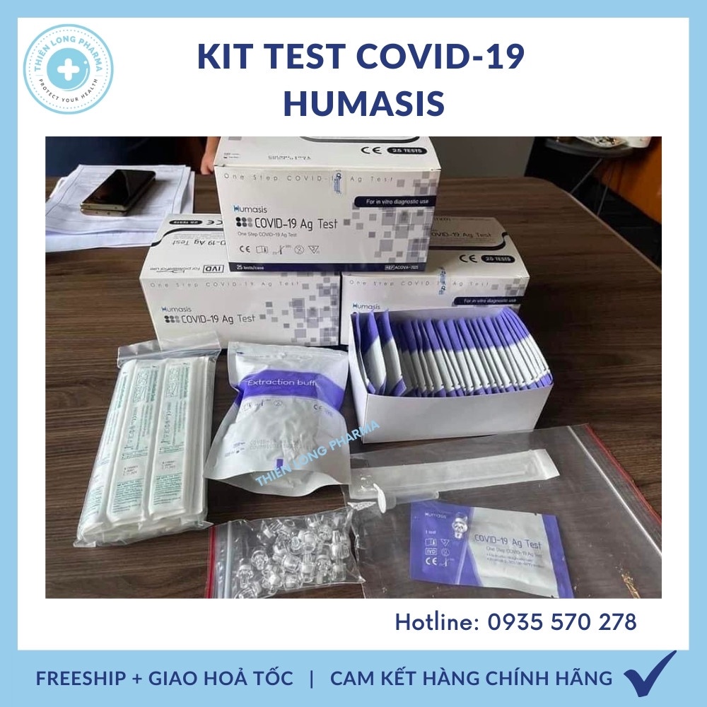 [Hộp 25 Que] Kit Test nhanh Covid-19 Humasis Ag Test, que test nhanh kháng nguyên chính hãng Hàn Quốc