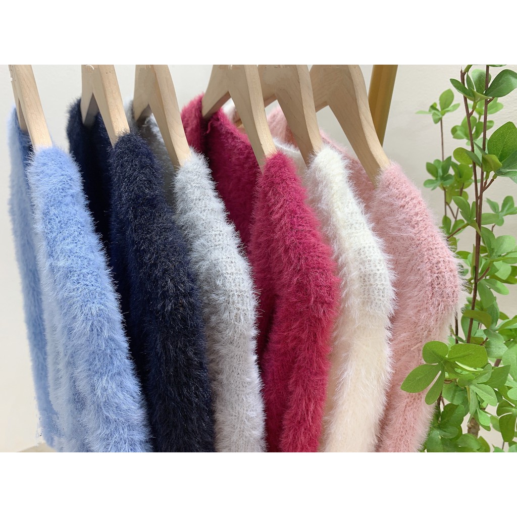 Set len nữ mùa đông Quảng Châu 2 món áo gồm áo hai dây và khoác cadigan tiểu thư siêu xinh rẻ đẹp