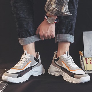 Giày Thể Thao nam Sneaker giày nam Tăng Chiều Cao Phối Da Lộn Cao Cấp