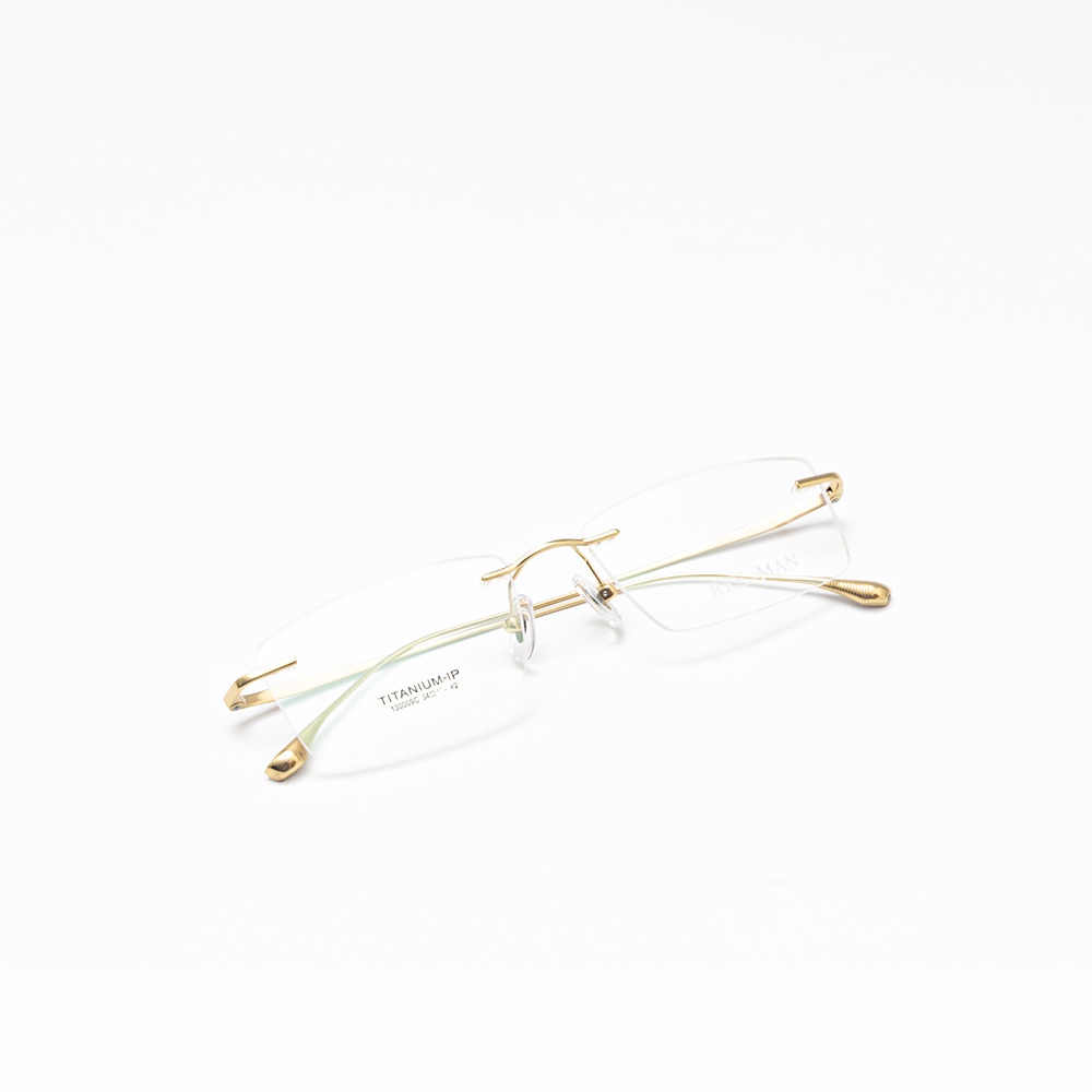 Gọng kính mắt nam nữ thời trang EYE PLUS không viền hợp kim ip-titanium sang trọng lịch sự Reeman-30009