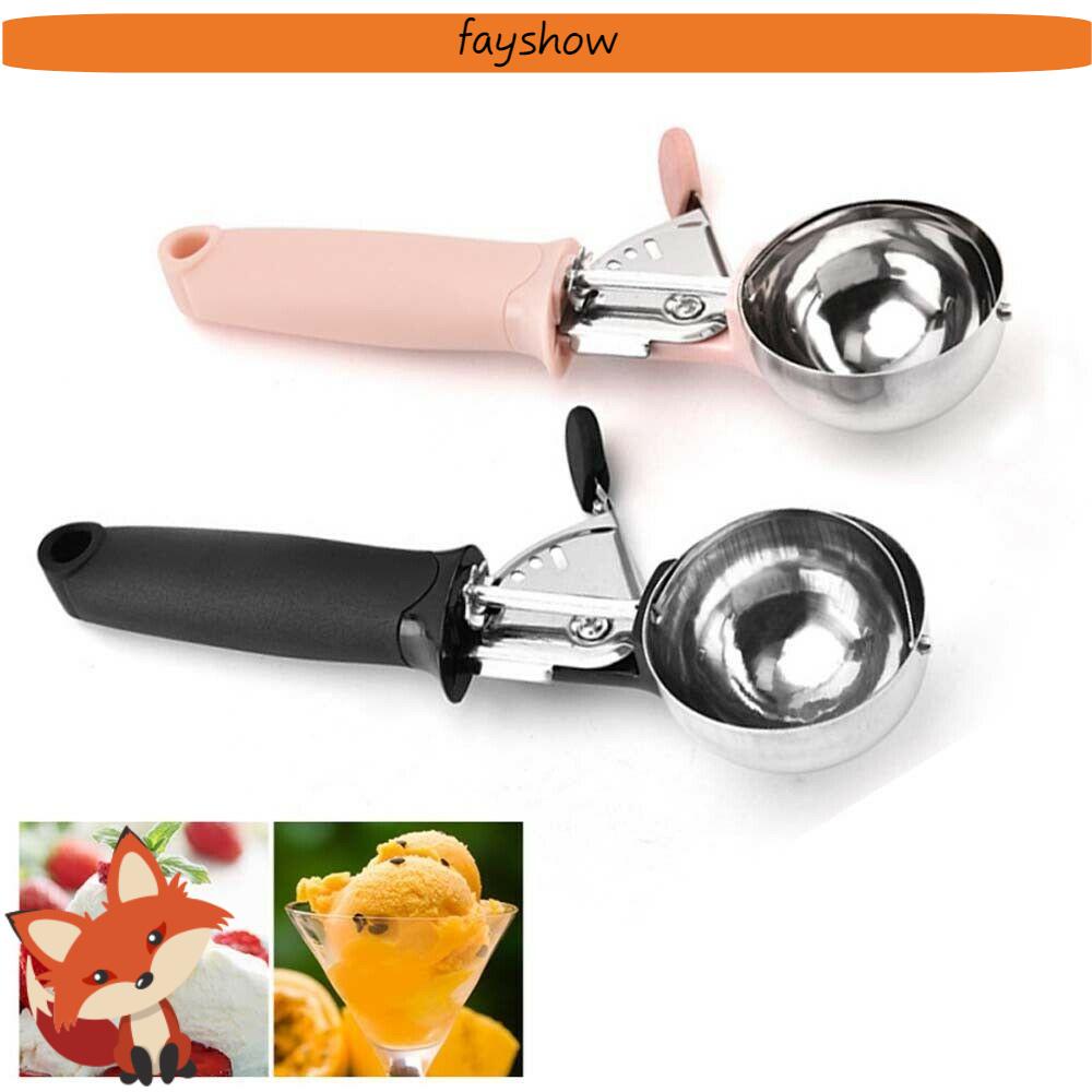 Muỗng Múc Kem/Trái Cây Bằng Inox Nhiều Màu Sắc Tiện Dụng Cho Nhà Bếp