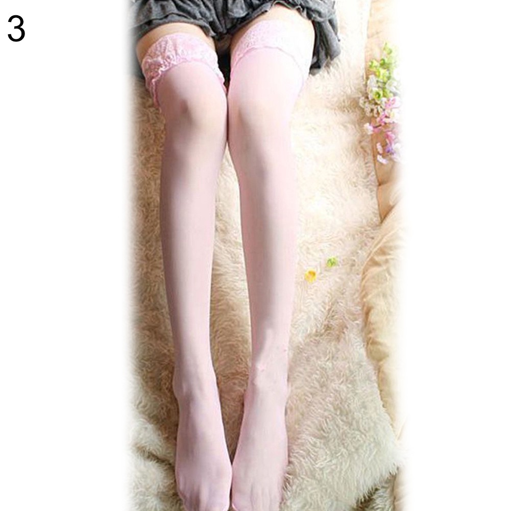 Vớ co giãn viền ren quyến rũ thời trang cho nữ