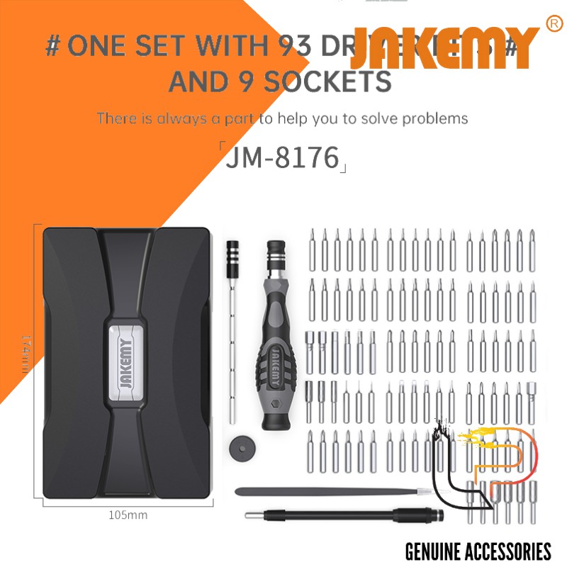 BỘ VÍT ĐA NĂNG 106 MÓN JAKEMY (JM-8176)