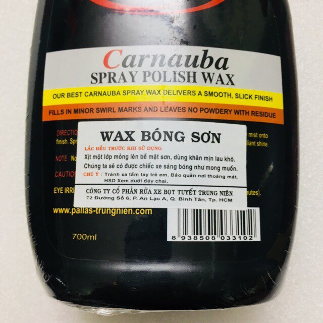 WAX DƯỠNG BÓNG SƠN XE PALLAS