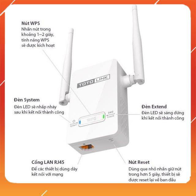 [ HÀNG SIÊU CẤP ] Kích wifi Totolink EX200 - Màu trắng - Chính hãng - Bảo hành 36 tháng [ CHÍNH HÃNG ] | WebRaoVat - webraovat.net.vn