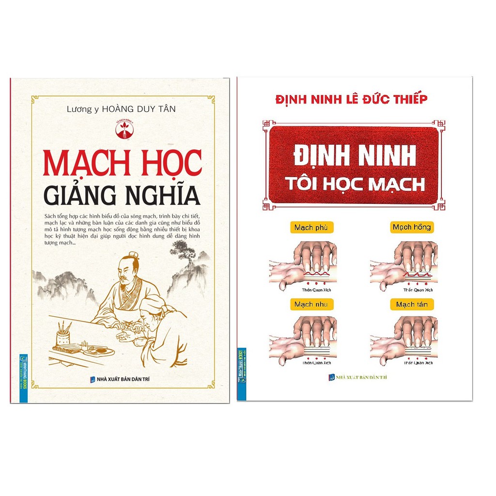 Sách Combo Định Ninh Tôi Học mạch + Mạch Học Giảng Nghĩa