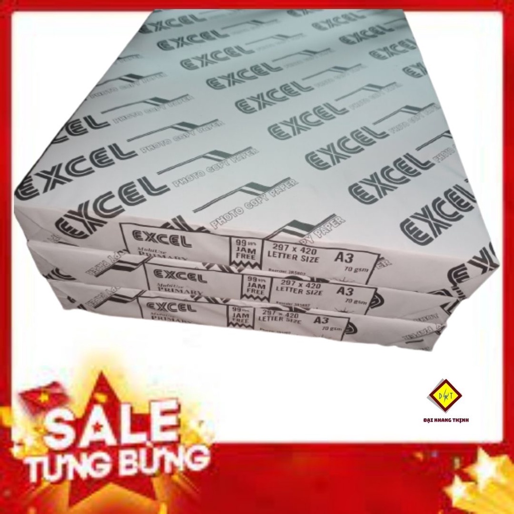 Giấy A3 Excell 70gsm 80gsm Giấy in photo A3 Giấy A3 giá rẻ