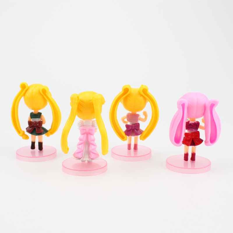 Sailor Moon Mô Hình Thủy Thủ Mặt Trăng Trang Trí Có Đế 4 Kiểu