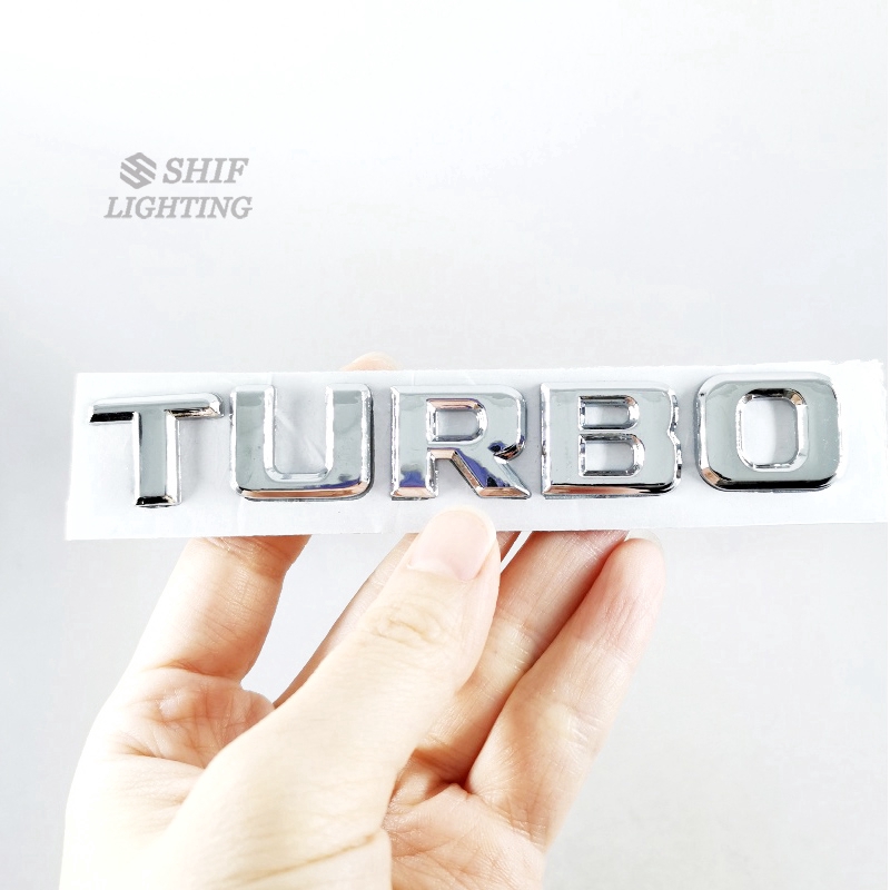 Chữ Turbo Dán Trang Trí Xe Hơi