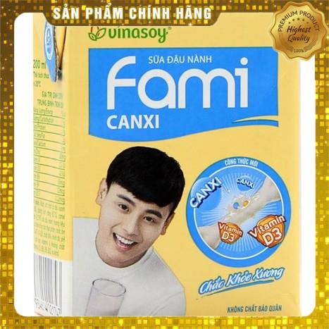 Lốc 6 hộp sữa đậu nành Fami Canxi 200ml