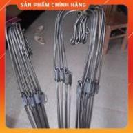 Bộ 10 móc inox 3 nhánh treo lan.