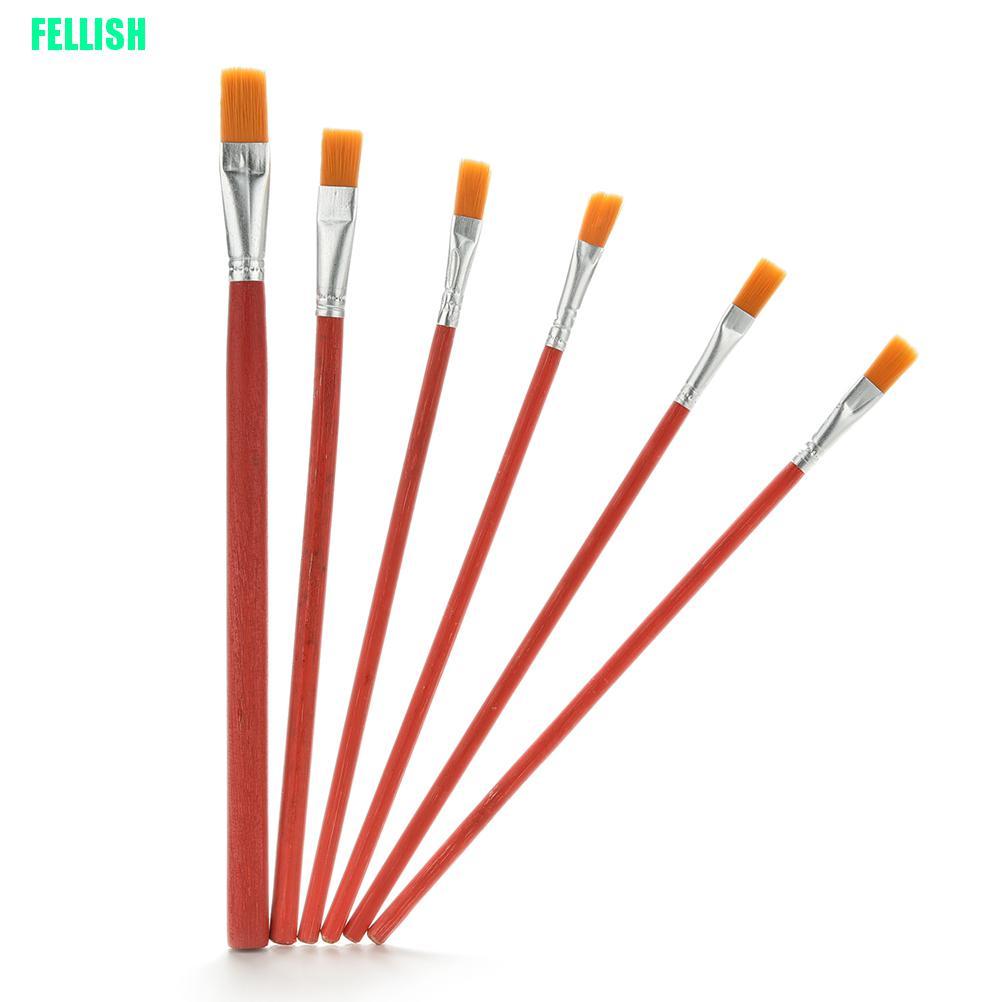 Set 6 Cọ Vẽ Tranh Sơn Dầu Chuyên Nghiệp Chất Lượng Cao