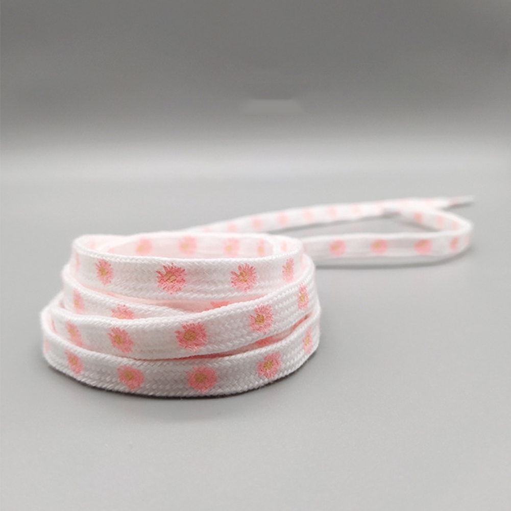 Cặp Dây Giày Thể Thao In Hình Hoa Cúc Nhiều Màu Sắc Dành Cho Mùa Hè