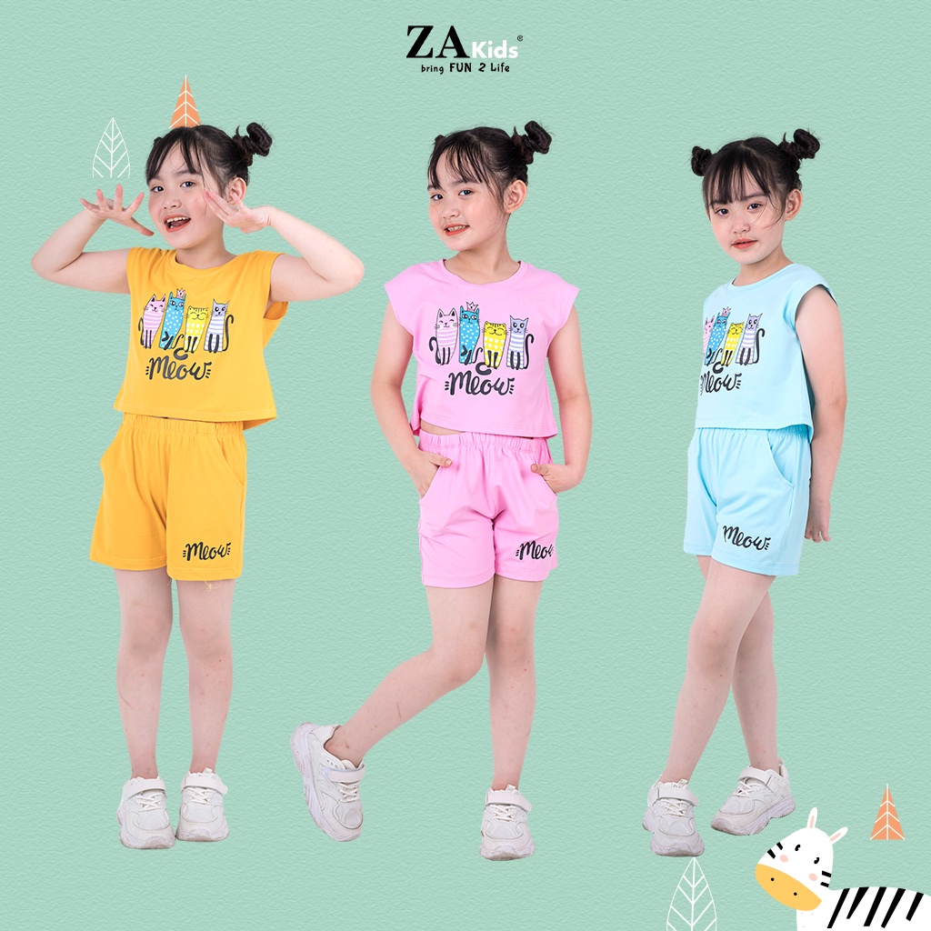 Bộ Quần Áo Thun Ngắn Tay Bé Gái (2-9 Tuổi) ZA Kids ZA22139TN