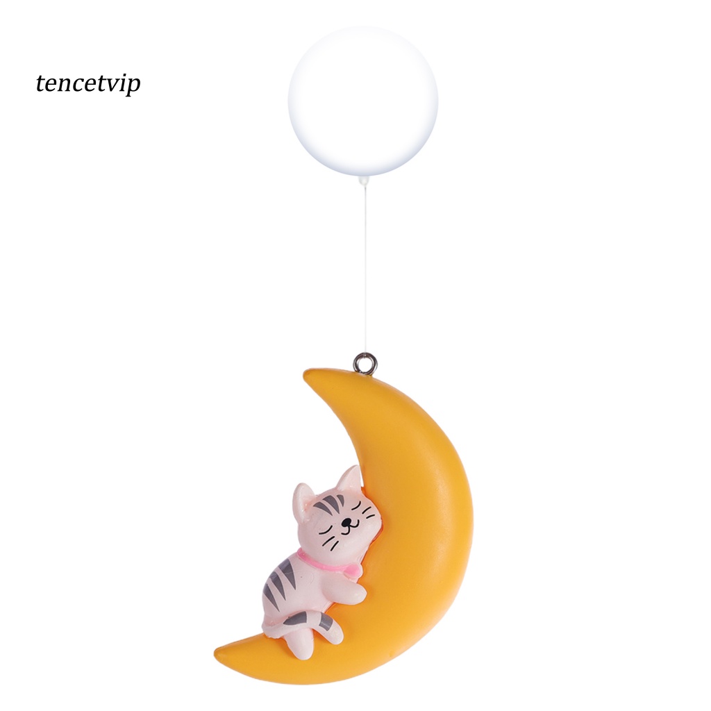 Tượng Nổi Hình Thỏ Mèo Mặt Trăng Trang Trí Bể Cá