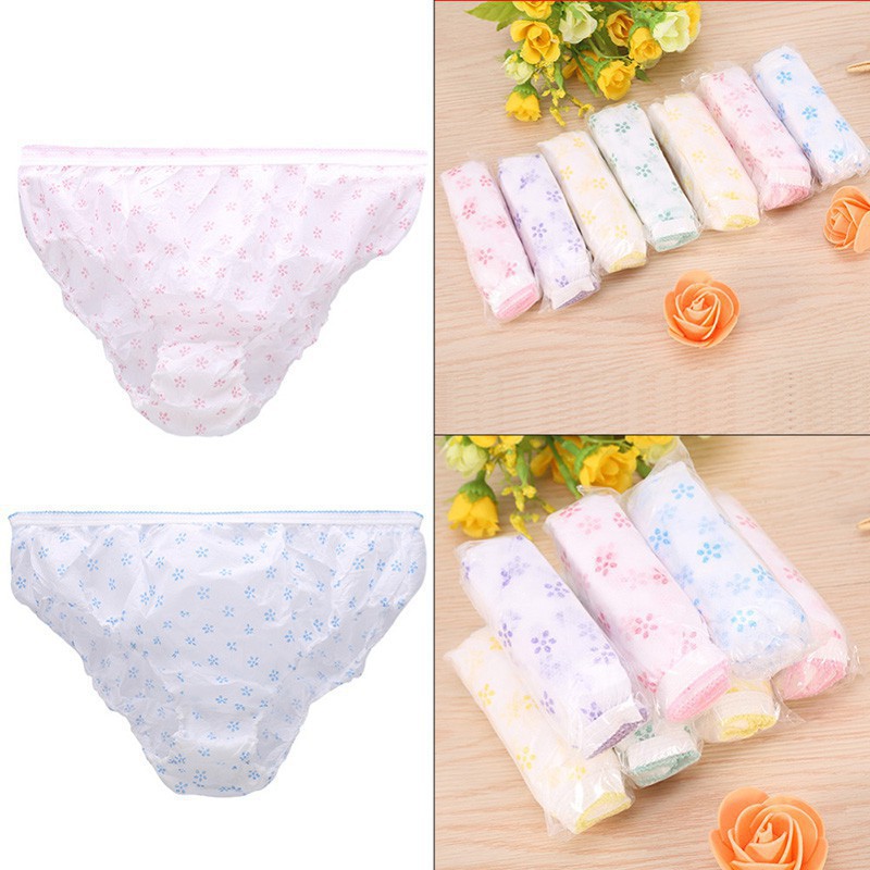 6 loại quần lót giấy cotton Hiền Trang miễn giặt tiện lợi sử dụng 1 lần cho mẹ sau sinh (set 5/6 cái) QL03-08 GTT