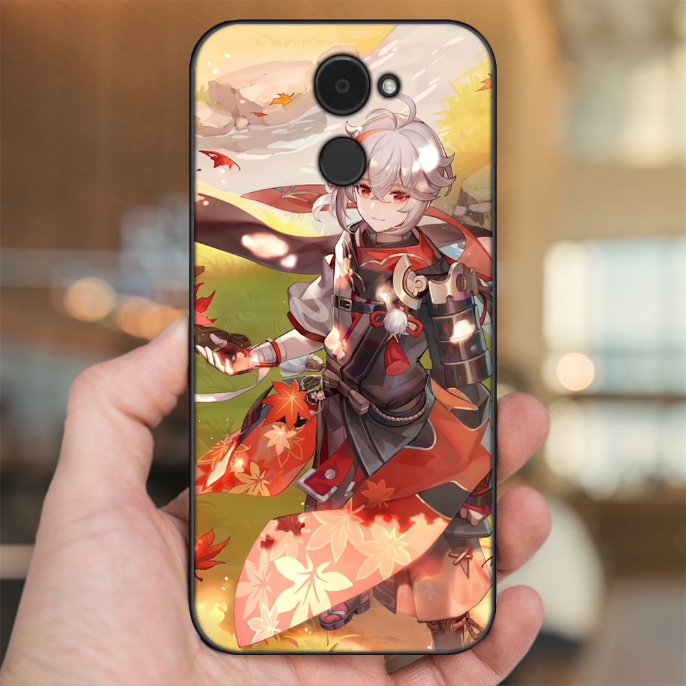 Ốp lưng Huawei Y7 Prime viền đen in hình Kazuha Genshin Impact