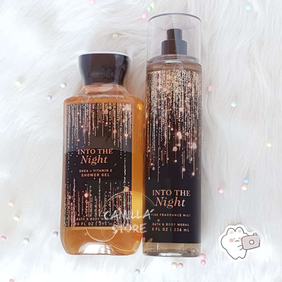 Set Sữa tắm, Xịt thơm và Kem dưỡng thể Bath And Body Works – Into The Night 🥀🥀🥀