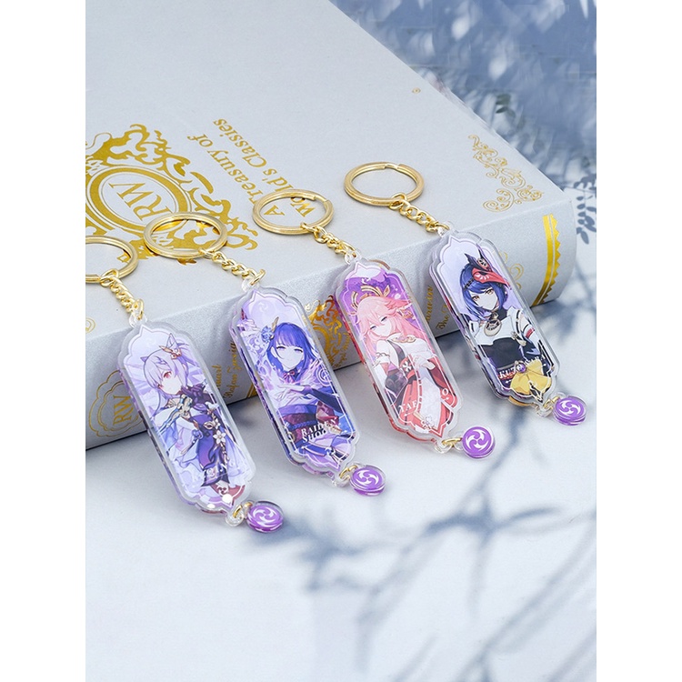 Móc Khóa Phong Cách Game Genshin Impact Hoạt Hình