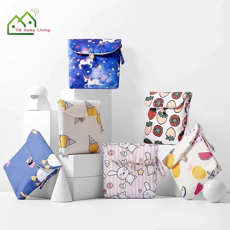 Túi Canvas Mini In Họa Tiết Dễ Thương