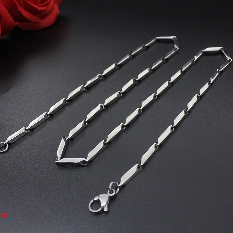 Dây chuyền thép titan không gỉ thiết kế cá tính cho nam và nữ