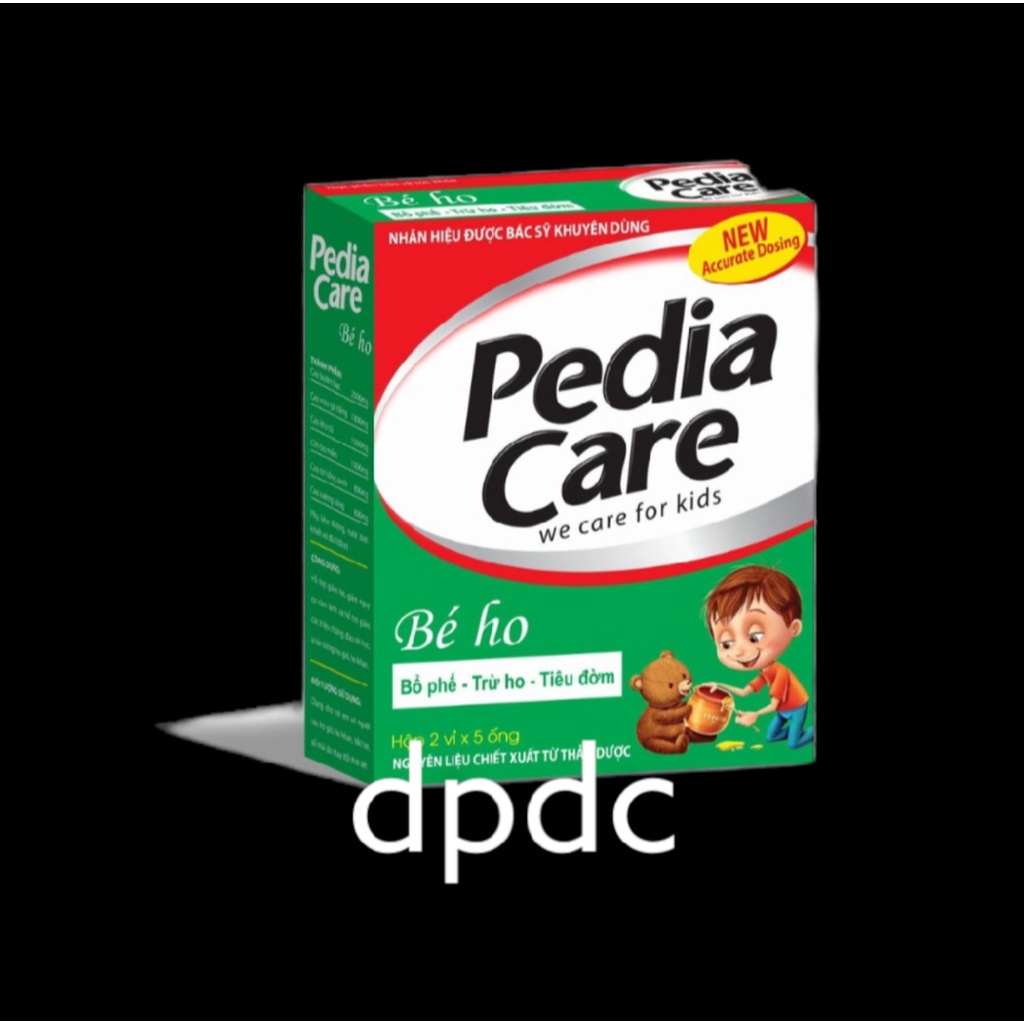 Siro Bé Ho Pedia Care  gúp bổ phế, giảm tăng tiết đờm, giảm ho, giảm nguy cơ cảm lạnh– Hộp 10 ống