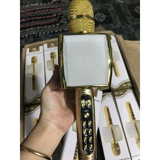 Micro Karaoke Kèm Loa Bluetooth YS-91 Thế hệ 4.0 Kèm Loa Bluetooth 3 trong 1 Âm thanh cực đỉnh - Hát Cực Hay