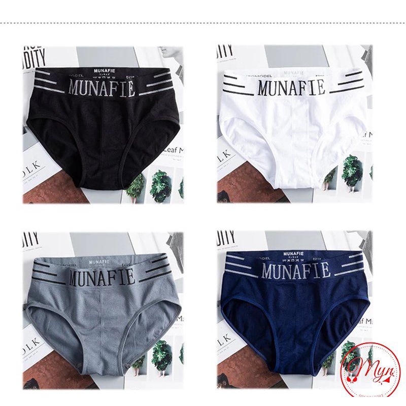 [ĐÓNG TÚI ZIP] QUẦN SỊP CHÉO NAM MUNAFIE XUẤT NHẬT CO GIÃN 4 CHIỀU CAO CẤP - BOXER FREESIZE