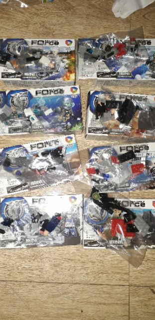 Sét 16 hộp legoForce Chiến Hạm Biệt đội Sói biển 40007 trọn bộ