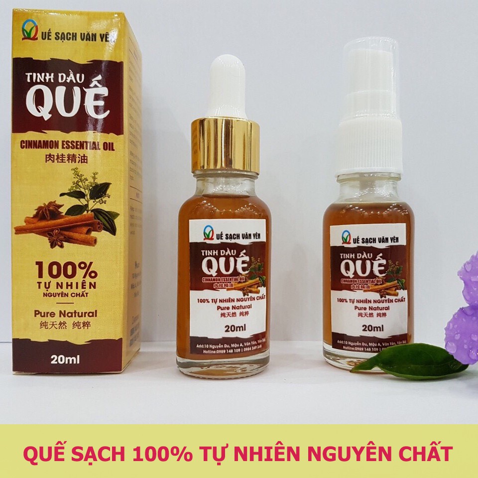 Tinh dầu quế sạch nguyên chất Văn Yên - Yên Bái (100% tự nhiên)