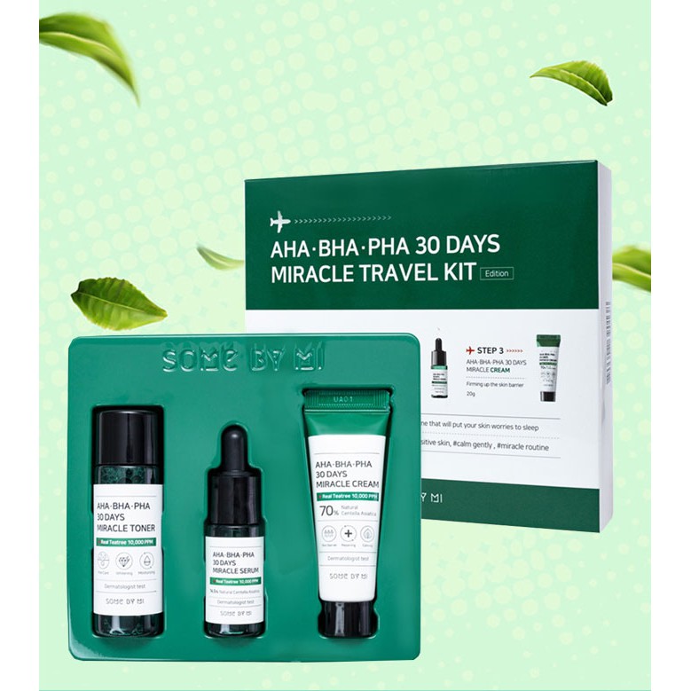 Bộ Dưỡng ngăn ngừa mụn &quot;Thần Kỳ&quot; Some By Mi Miracle Travel Kit