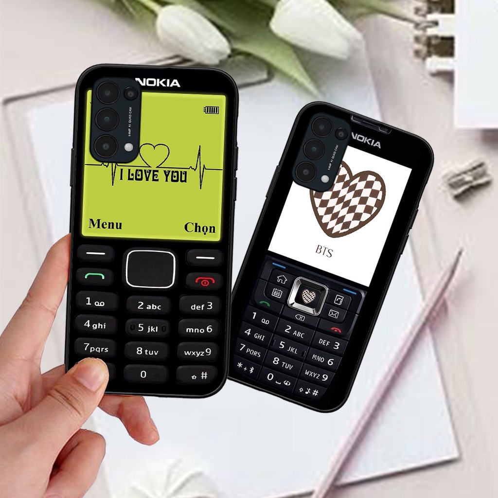 Ốp Oppo Reno 5 4G / Reno 5 5G / Reno 5 bộ hình điện thoại nokia huyền thoại , BTS , Vpop cute