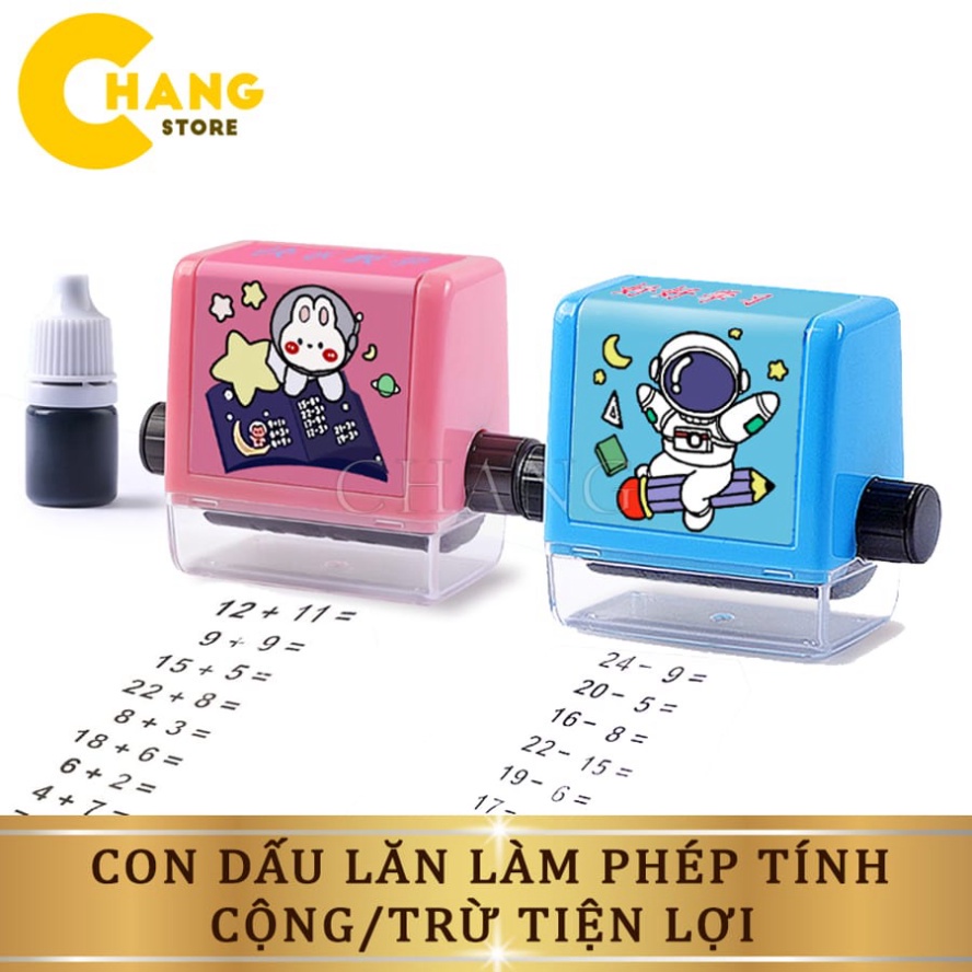 Con Lăn Tạo Phép Tính Cộng Trừ Cho Học Sinh Tiện Lợi Trong Phạm Vi 100 Tặng Kèm 1 Lọ Mực MSP016