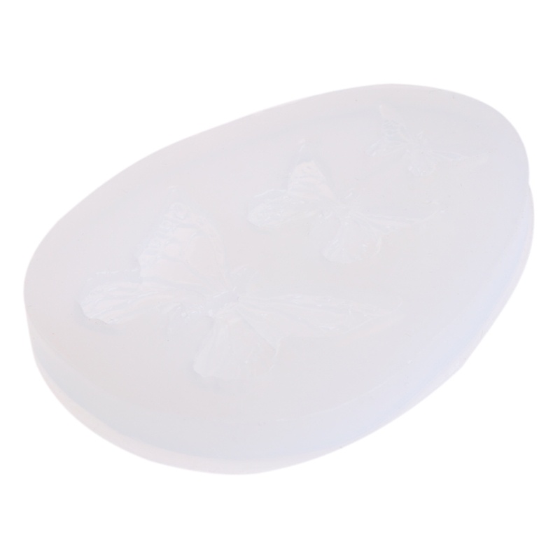 Khuôn Silicon Làm Mặt Dây Chuyền / Móc Khóa Hình Bướm Dễ Thương