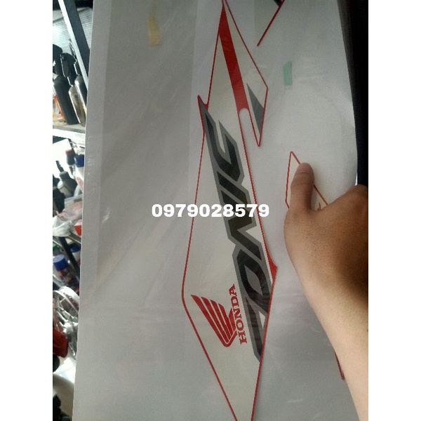 TEM SONIC TRẮNG ĐỎ RACING XÉ LẺ