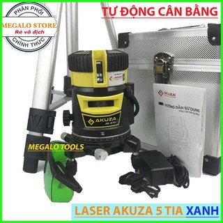 Máy cân mực laser bắn cốt akuza 5 tia xanh