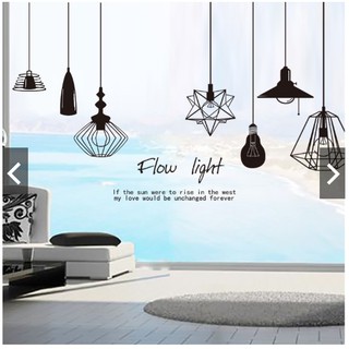 DECAL DÁN TƯỜNG CHÙM ĐÈN FLOW LIGHT